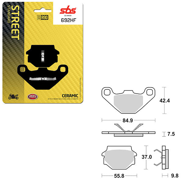 SBS ATV/UTV CERAMIC BRAKE PAD (6190692108)