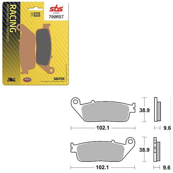 SBS ROAD RACING & TRACKDAYS SINTER FRONT BRAKE PAD (6470700108)