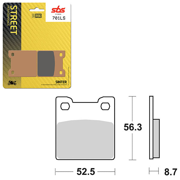 SBS PERFORMANCE LS SINTER REAR BRAKE PAD (6260701108)