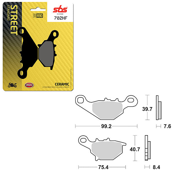 SBS ATV/UTV CERAMIC BRAKE PAD (6190702108)