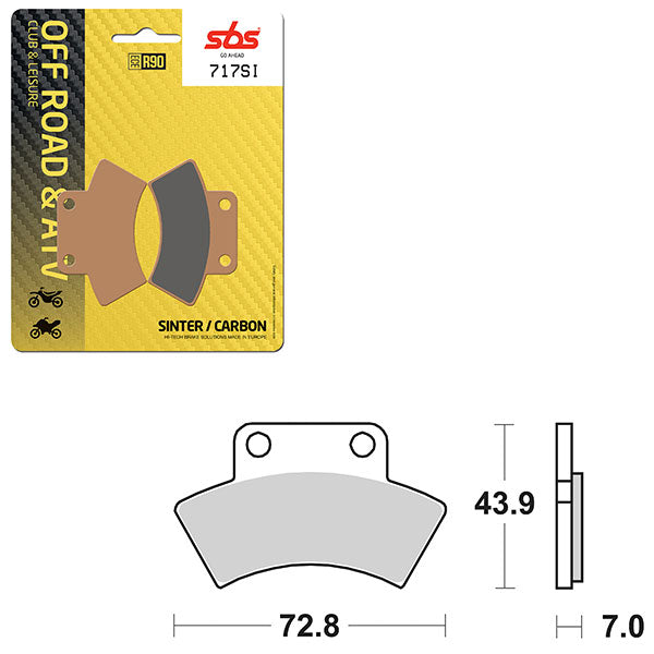 SBS ATV/UTV SINTER BRAKE PAD (6240717108)