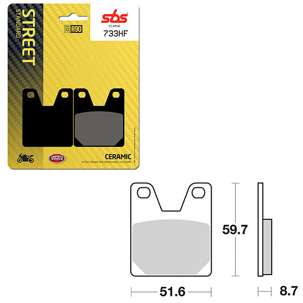 SBS ATV/UTV CERAMIC BRAKE PAD (6190733108)