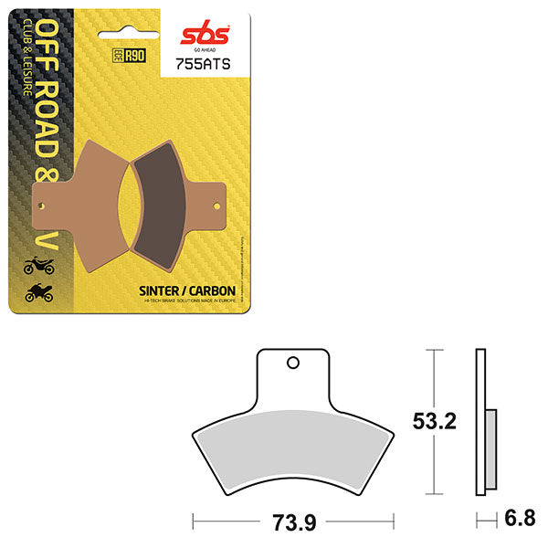 SBS ATV/UTV SINTER BRAKE PAD (6460755108)