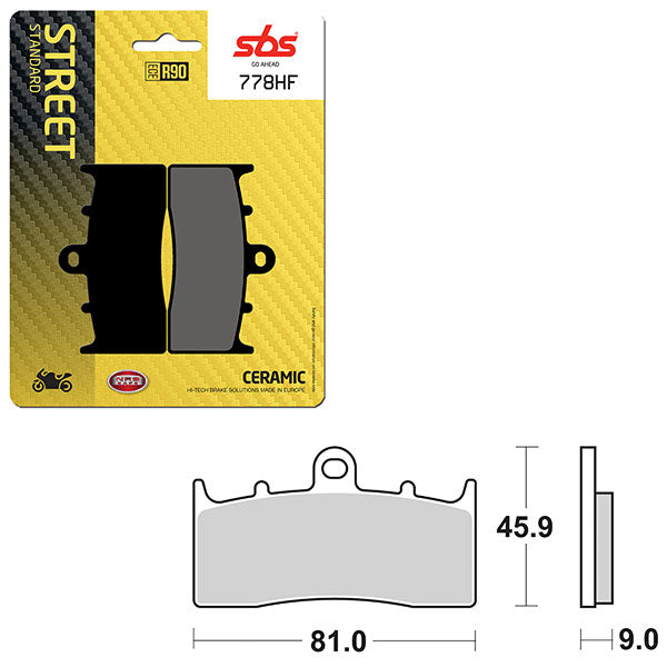 SBS ATV/UTV CERAMIC BRAKE PAD (6190778108)