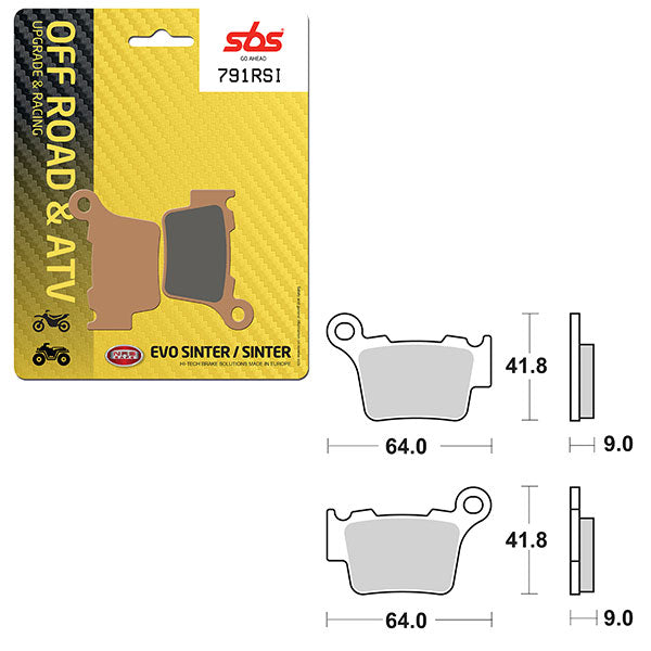 SBS ATV/UTV EVO SINTER BRAKE PAD (6280791108)