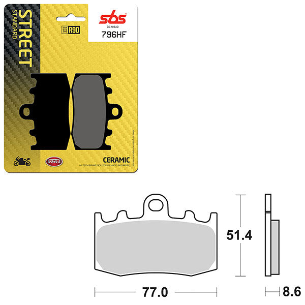 SBS ATV/UTV CERAMIC BRAKE PAD (6190796108)