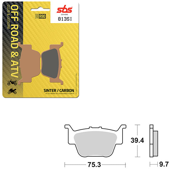 SBS ATV/UTV SINTER BRAKE PAD (6240813108)