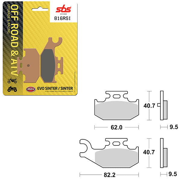 SBS ATV/UTV EVO SINTER BRAKE PAD (6280816108)