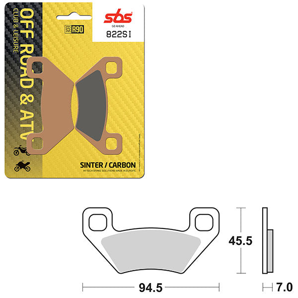 SBS ATV/UTV SINTER BRAKE PAD (6240822108)