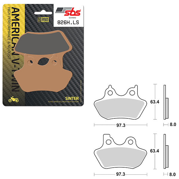 SBS HIGH PERFORMANCE & NO DUST SINTER REAR BRAKE PAD (6560826108)