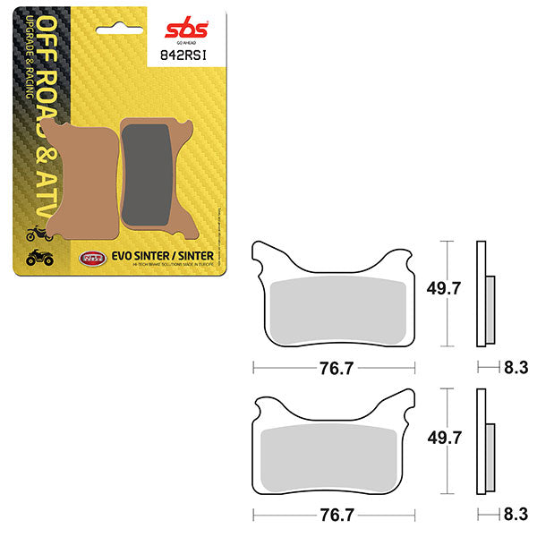 SBS ATV/UTV EVO SINTER BRAKE PAD (6280842108)