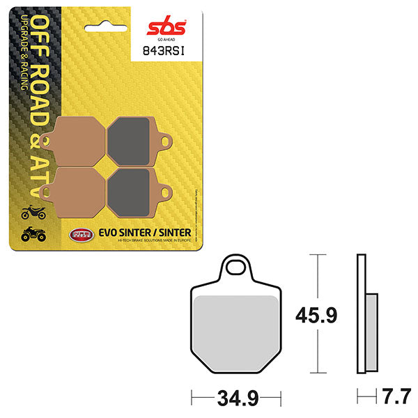 SBS ATV/UTV EVO SINTER BRAKE PAD (6280843108)