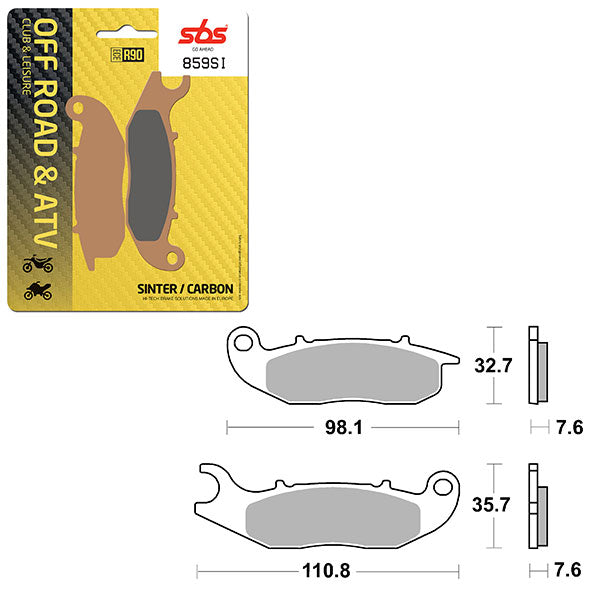 SBS ATV/UTV SINTER BRAKE PAD (6240859108)