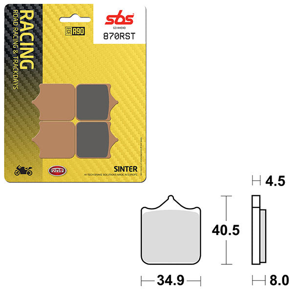 SBS ROAD RACING & TRACKDAYS SINTER FRONT BRAKE PAD (6470870108)