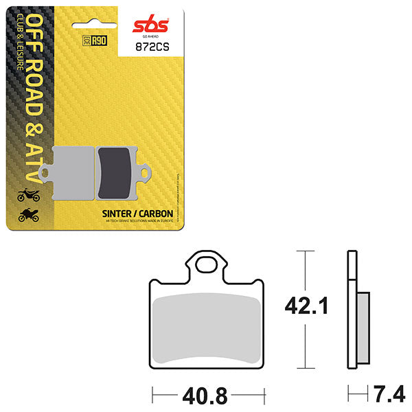 SBS CLUB, TRAILS & LEISURE CARBON BRAKE PAD (6330872108)