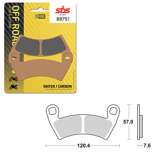 SBS ATV/UTV SINTER BRAKE PAD (6240897108)