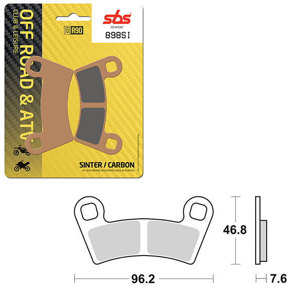 SBS ATV/UTV SINTER BRAKE PAD (6240898108)