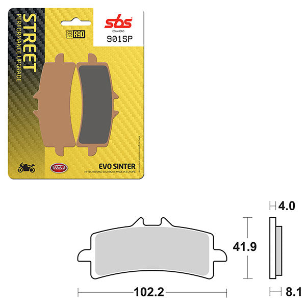 SBS SP EVO SINTER FRONT BRAKE PAD (6390901108)