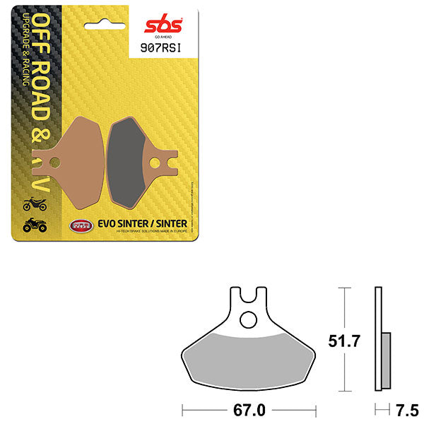 SBS ATV/UTV EVO SINTER BRAKE PAD (6280907108)