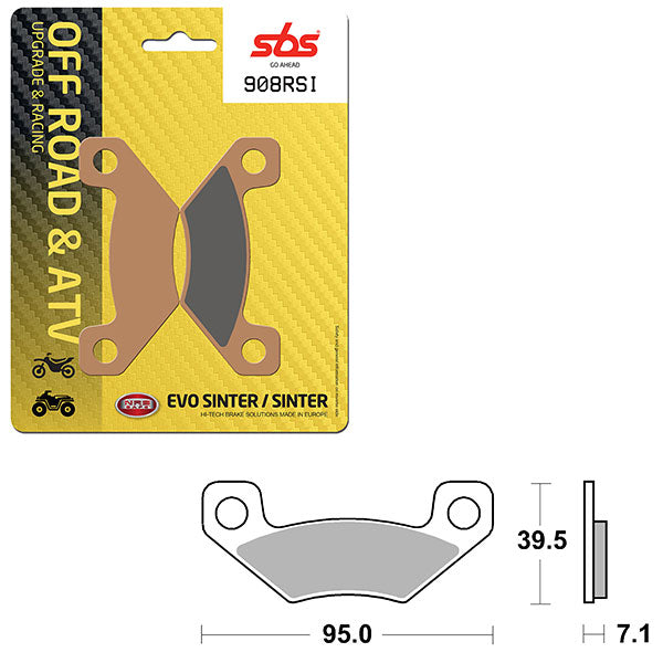 SBS ATV/UTV EVO SINTER BRAKE PAD (6280908108)