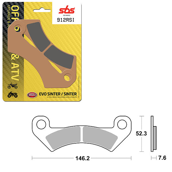 SBS ATV/UTV EVO SINTER BRAKE PAD (6280912108)