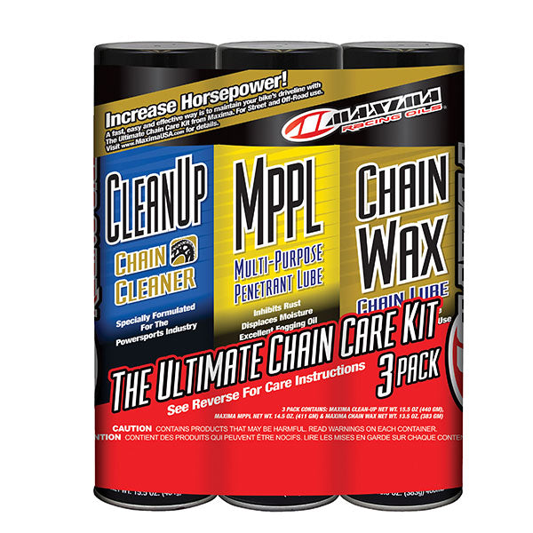 MAXIMA RACING OILS CHAIN WAX ULTIMATE COMBO KIT PK Of 4 (70-749203-1)