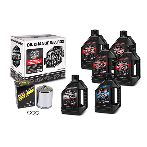 MAXIMA RACING OILS V-TWIN OIL FULL CHANGE KIT (90-119016PC)