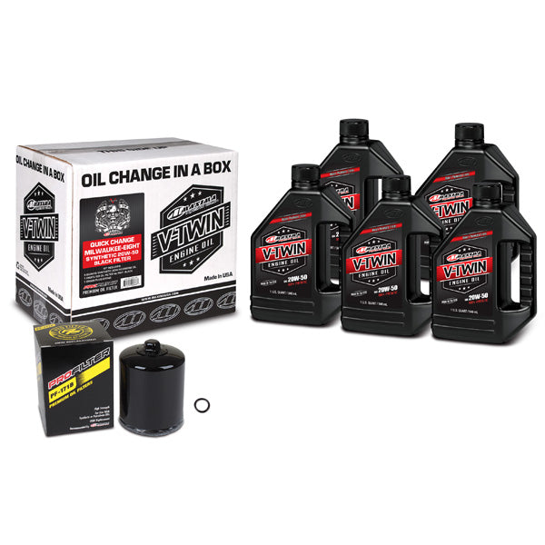 MAXIMA RACING OILS V-TWIN OIL QUICK CHANGE KIT (90-129015PB)