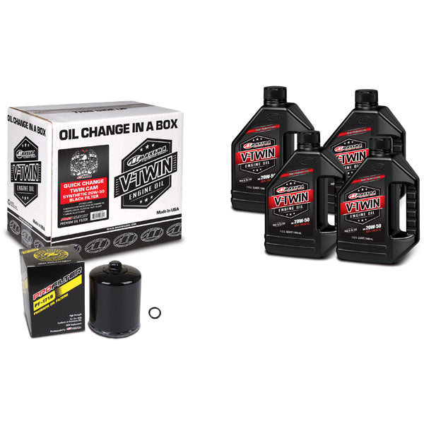 MAXIMA RACING OILS V-TWIN OIL QUICK CHANGE KIT (90-119014PB)