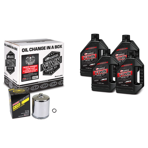 MAXIMA RACING OILS V-TWIN OIL QUICK CHANGE KIT (90-119014PC)