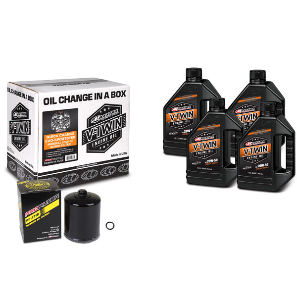 MAXIMA RACING OILS V-TWIN OIL QUICK CHANGE KIT (90-069014PB)