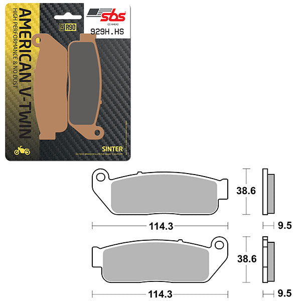 SBS HIGH PERFORMANCE & NO DUST SINTER FRONT BRAKE PAD (6550929108)