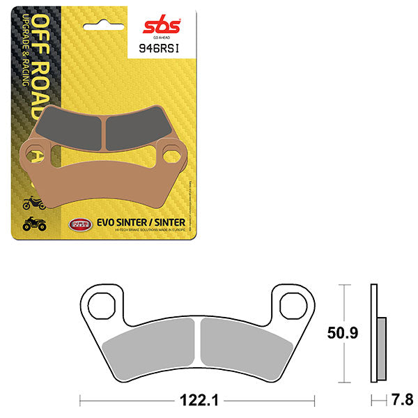 SBS ATV/UTV EVO SINTER BRAKE PAD (6280946108)