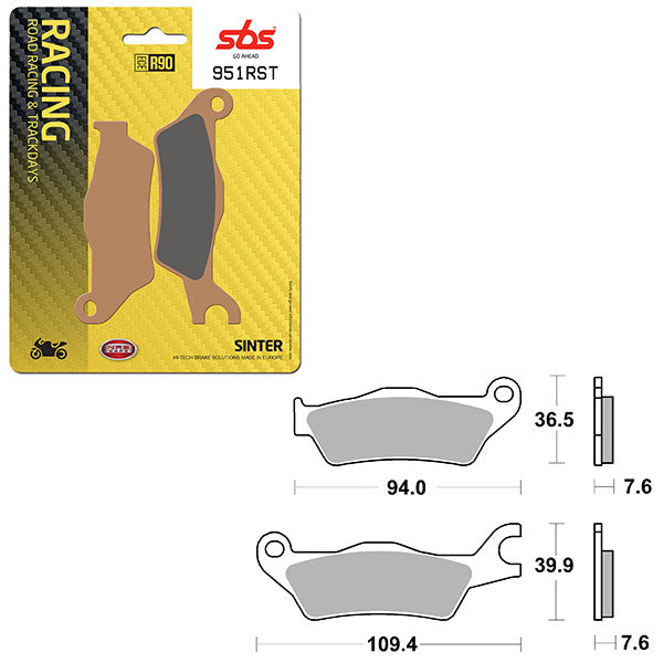 SBS ROAD RACING & TRACKDAYS SINTER FRONT BRAKE PAD (6470951108)