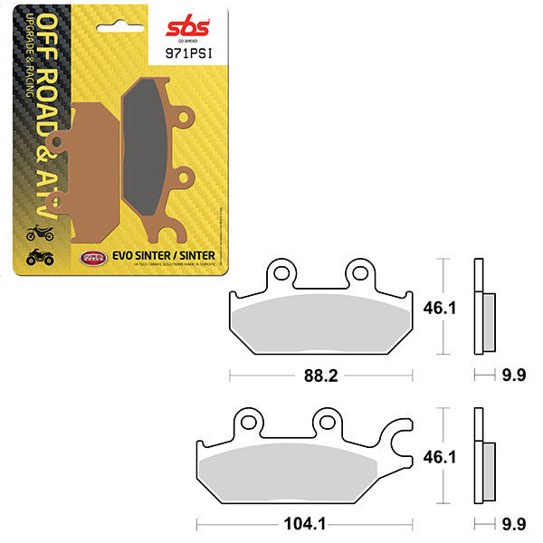 SBS ATV/UTV EVO SINTER BRAKE PAD (6450971108)