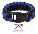 Rothco Deluxe Thin Blue Line Paracord Bracelet 