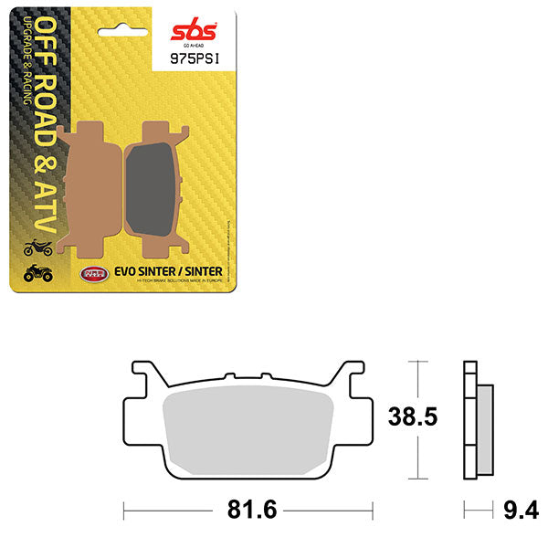 SBS ATV/UTV EVO SINTER BRAKE PAD (6450975108)