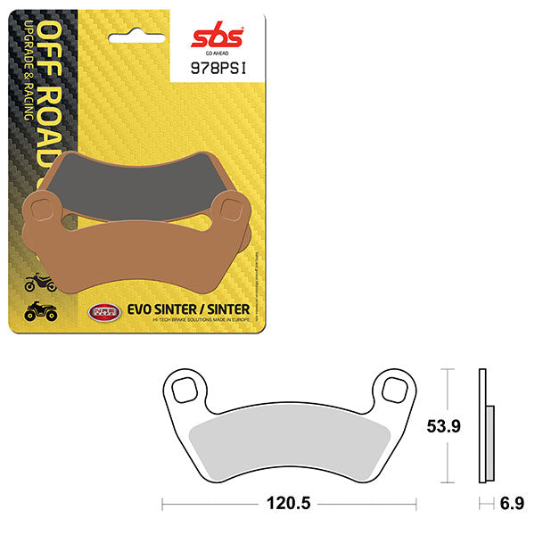 SBS ATV/UTV EVO SINTER BRAKE PAD (6450978108)