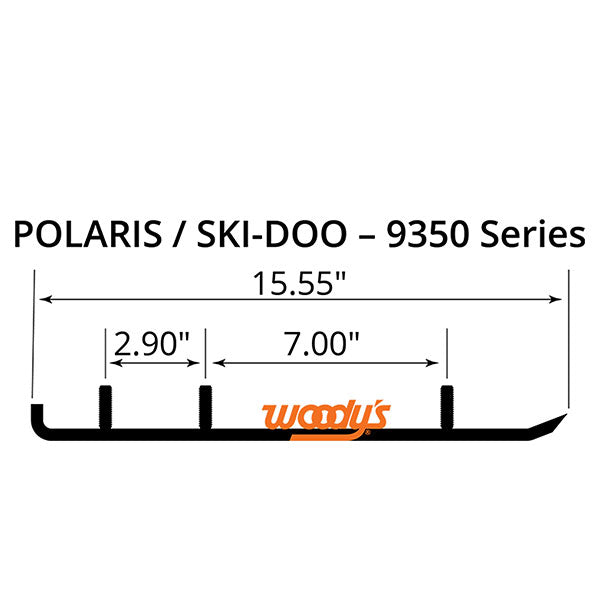 WOODY'S FLAT-TOP EXTENDER TRAIL III 4" CARBIDE RUNNER (ESD3-9350)