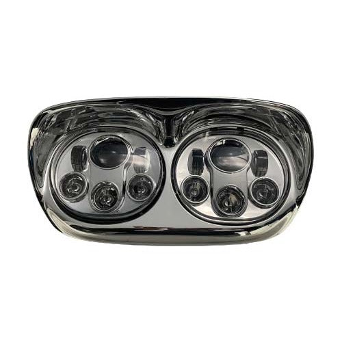 5.75"  Motorcycle LED Headlight-PAIR - Road Glide - Chrome & Black Ops