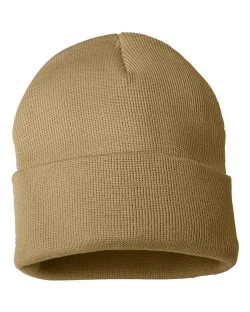 Sportsman Solid 12" Cuffed Beanie - SP12