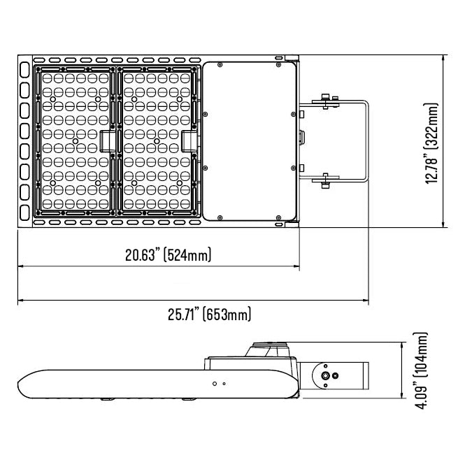 240 Watt Parking Lot LED Light - 347 Volt 15-5009